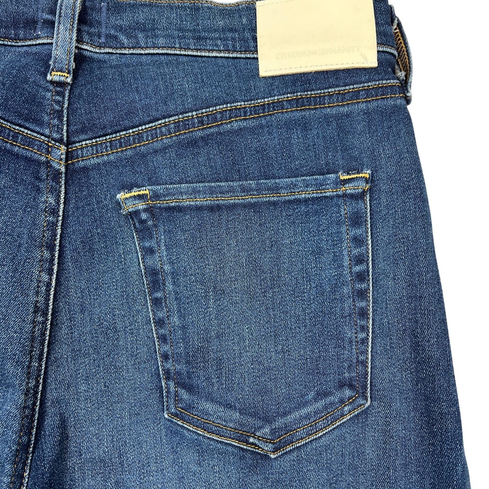 Citizens of Humanity Amari Ultra Wide-Leg Jeans 30" High-Rise Regatta Wash Retro - Picture 10 of 14